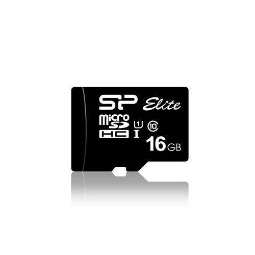 Silicon Power MicroSD Card 16GB UHS-1 Elite/CL.10 inkl.Adap Multimedia-Technik Micro SD Karten