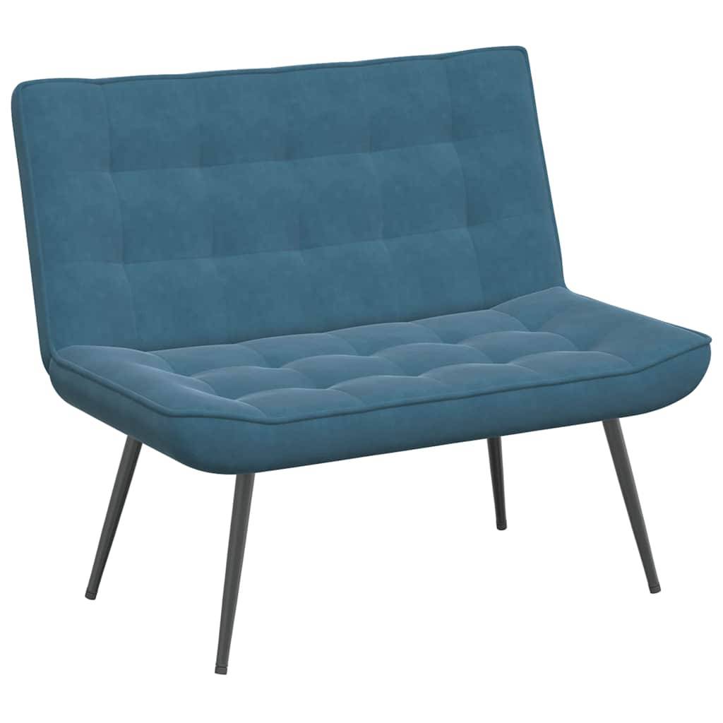 vidaXL Sitzbank Blau 110x74x84 cm Samt