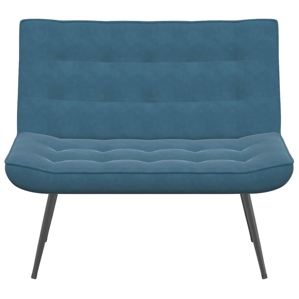 vidaXL Sitzbank Blau 110x74x84 cm Samt