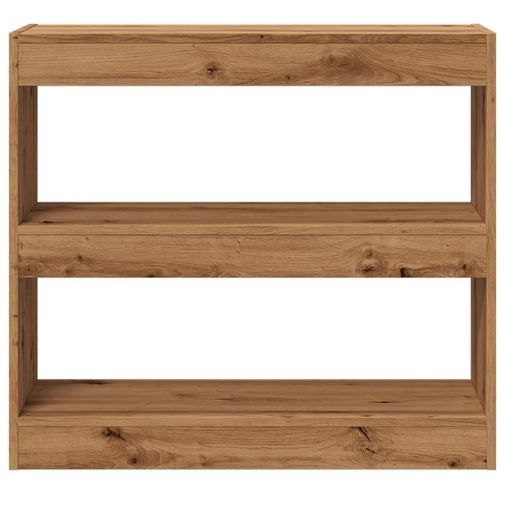 vidaXL Bücherregal/Raumteiler Artisan-Eiche 80x30x72 cm