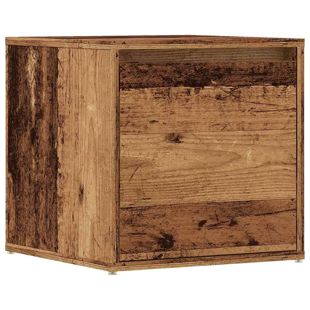 vidaXL Schubladenbox Altholz 40,5x40x40 cm Holzwerkstoff