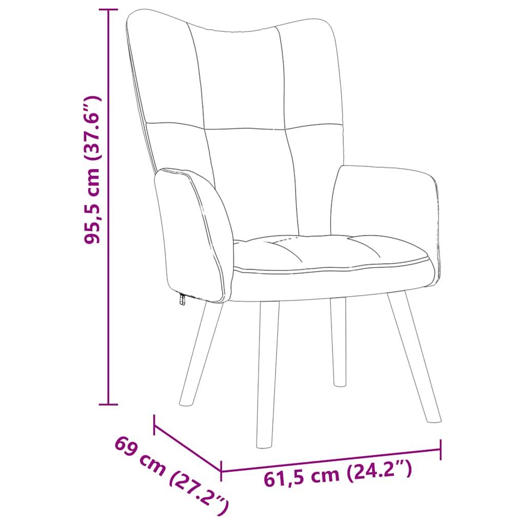 vidaXL Relaxsessel Stoff Braun