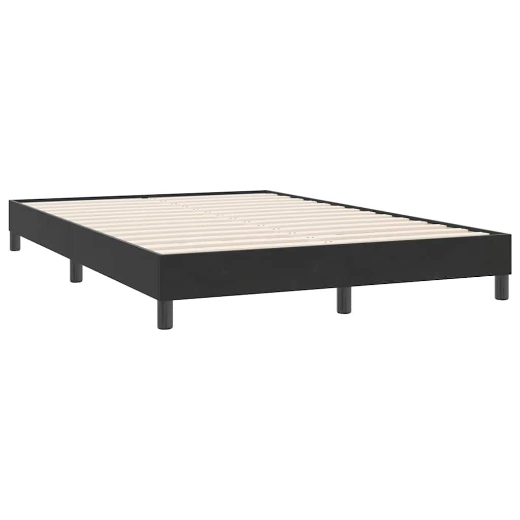 vidaXL Bettgestell ohne Matratze Schwarz 140x220 cm Samt