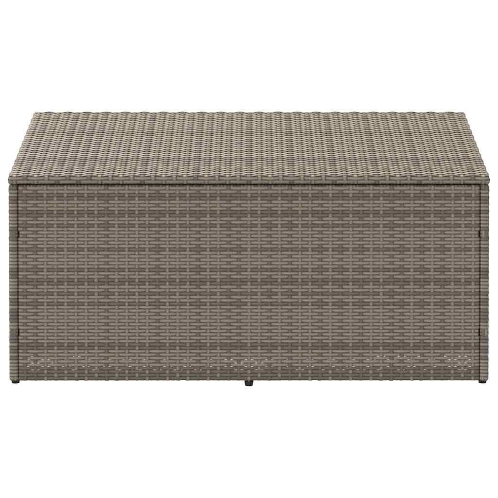 vidaXL Garten-Auflagenbox Grau 110x50x58 cm Poly Rattan