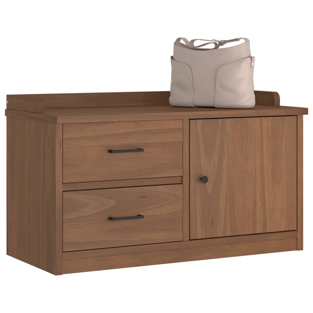 vidaXL Flurbank SANDNES 87x40x50 cm Massivholz Kiefer