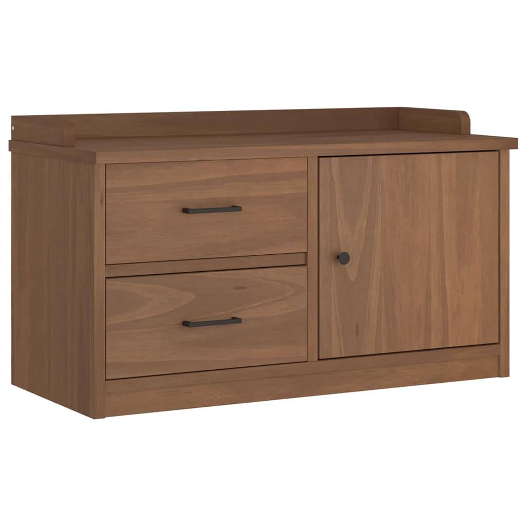 vidaXL Flurbank SANDNES 87x40x50 cm Massivholz Kiefer