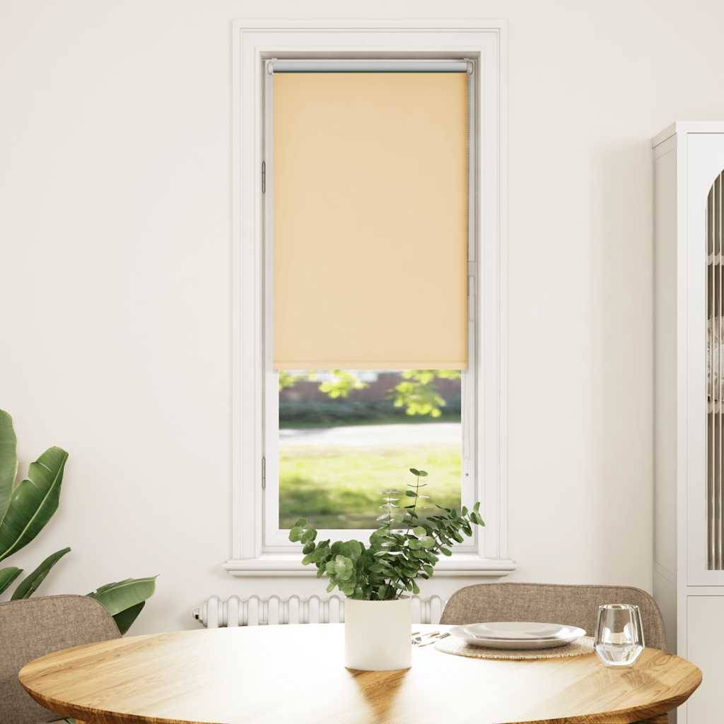 vidaXL Verdunkelungsrollo Beige 60x150cm Stoffbreite 55,7 cm Polyester