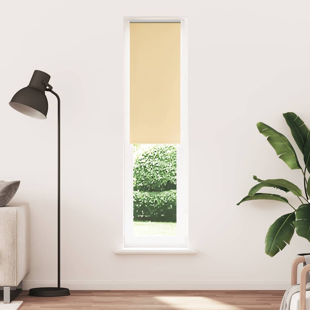 vidaXL Verdunkelungsrollo Beige 55x210cm Stoffbreite 50,7 cm Polyester
