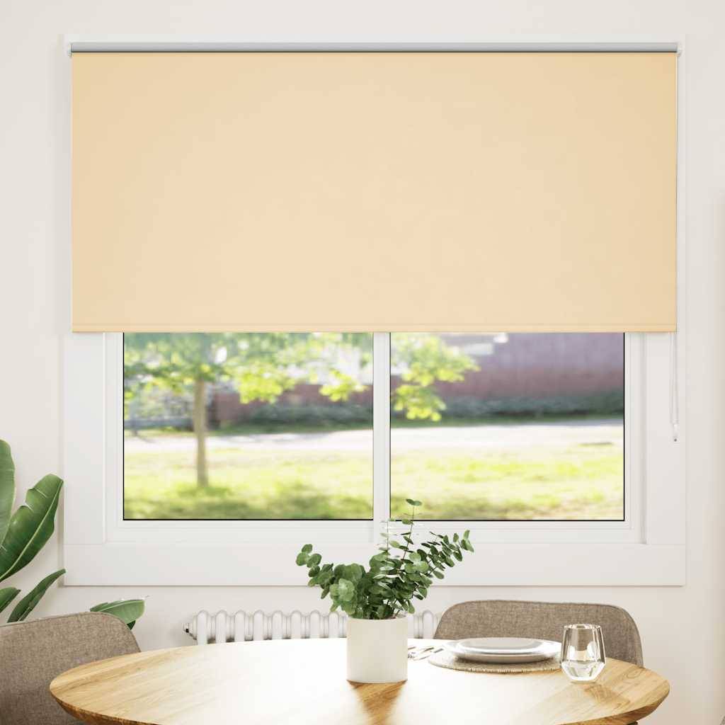 vidaXL Verdunkelungsrollo Beige 160x130 cm Stoffbreite 156,6 cm