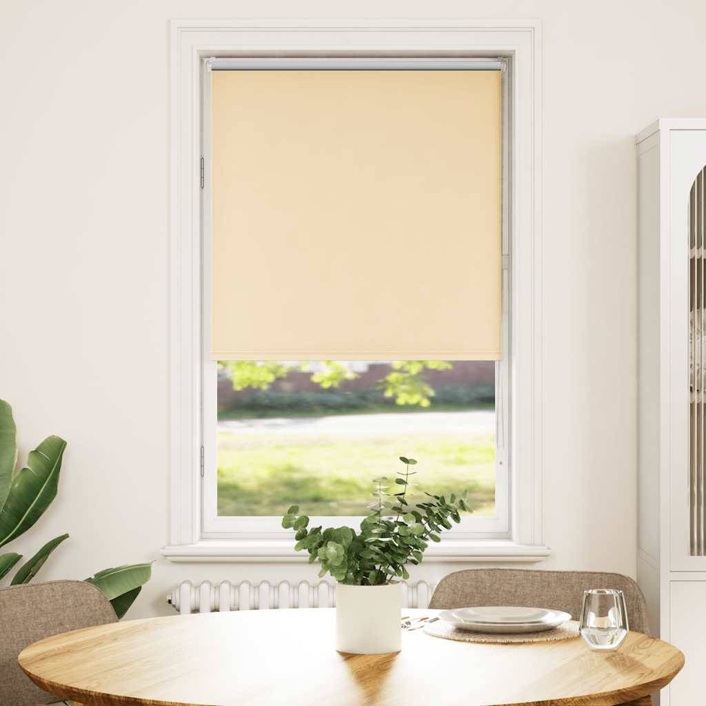 vidaXL Verdunkelungsrollo Beige 65x130cm Stoffbreite 60,7 cm Polyester