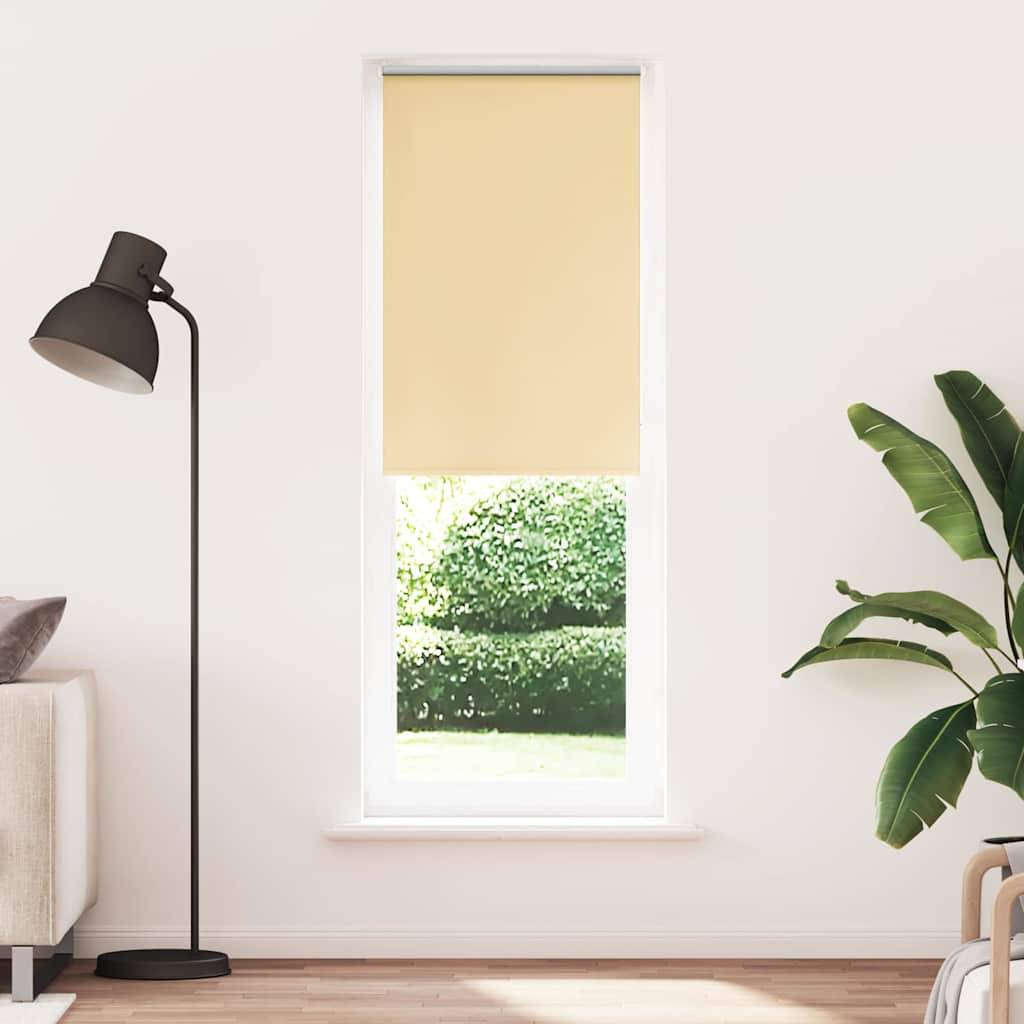 vidaXL Verdunkelungsrollo Beige 70x230cm Stoffbreite 65,7 cm Polyester