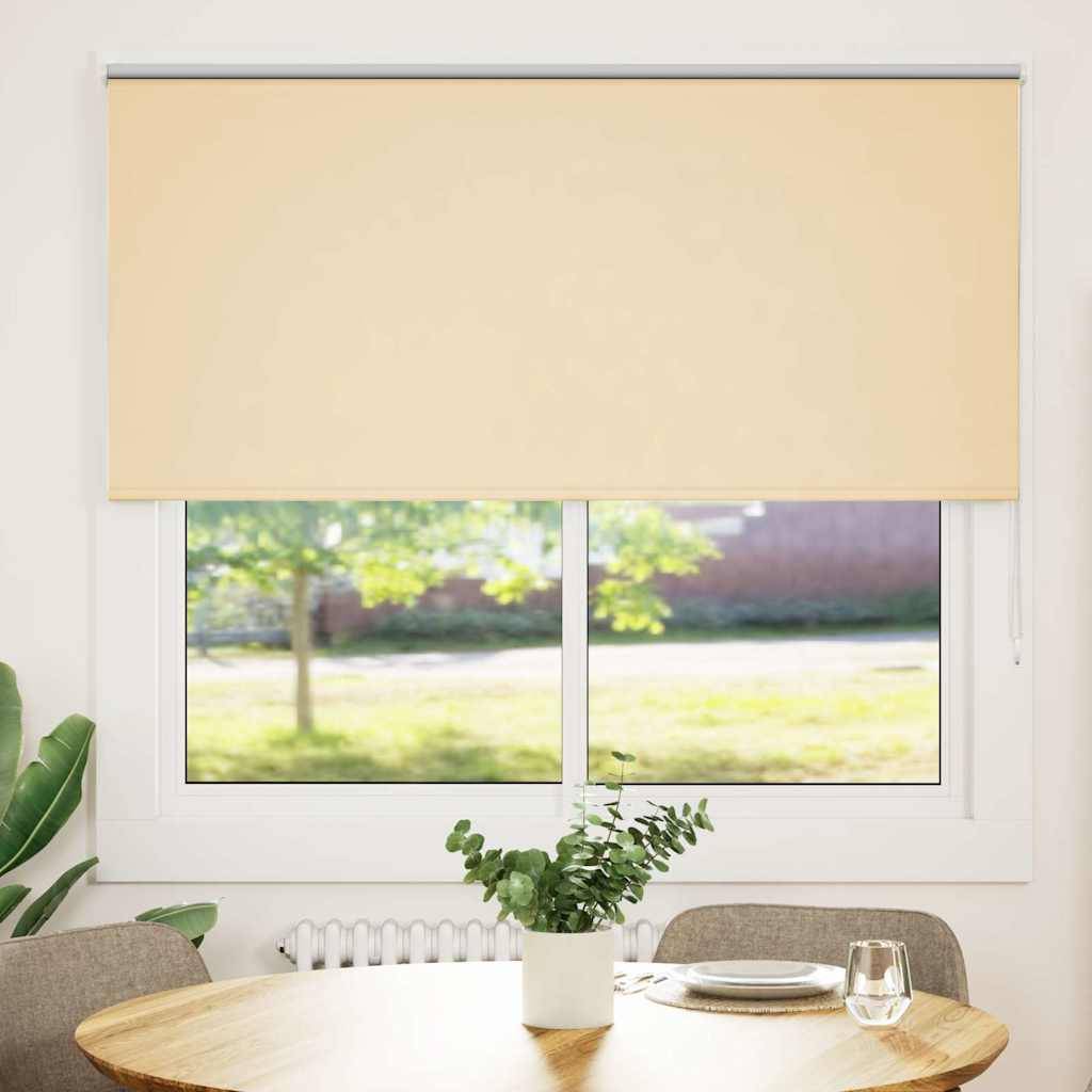 vidaXL Verdunkelungsrollo Beige 145x150 cm Stoffbreite 141,6 cm