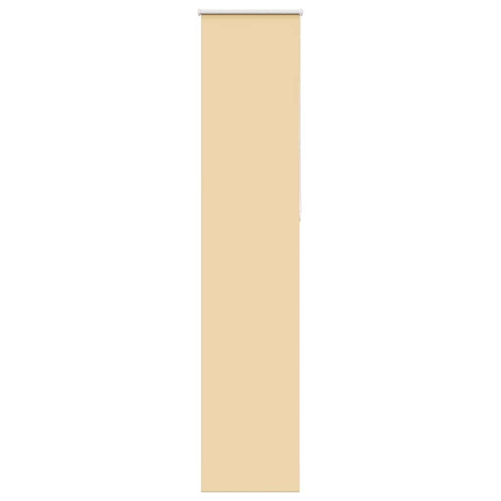 vidaXL Verdunkelungsrollo Beige 40x210cm Stoffbreite 35,7 cm Polyester