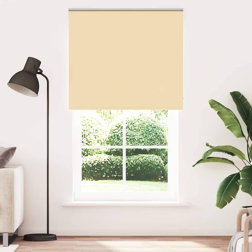 vidaXL Verdunkelungsrollo Beige 125x230 cm Stoffbreite 121,6 cm