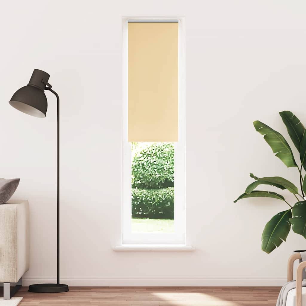 vidaXL Verdunkelungsrollo Beige 40x210cm Stoffbreite 35,7 cm Polyester