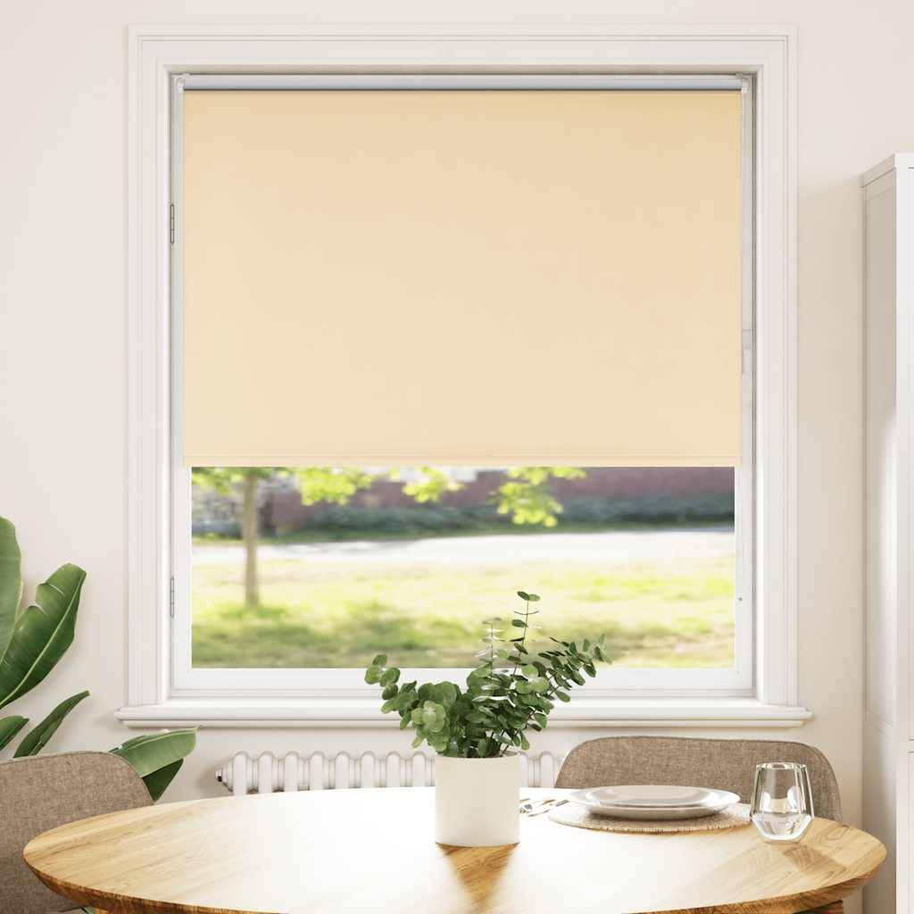 vidaXL Verdunkelungsrollo Beige 100x175cm Stoffbreite 95,7cm Polyester