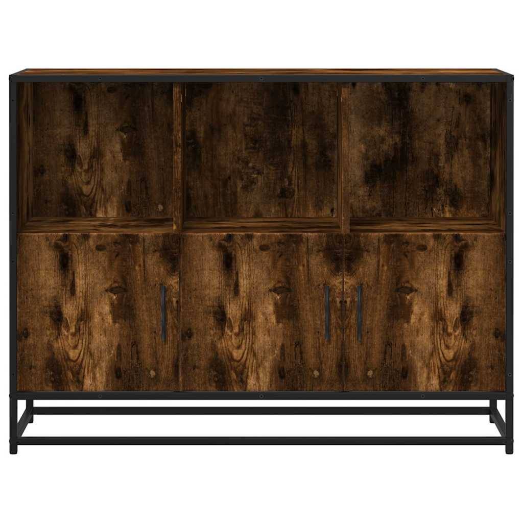 vidaXL Sideboard Räuchereiche 100x35x76 cm Holzwerkstoff