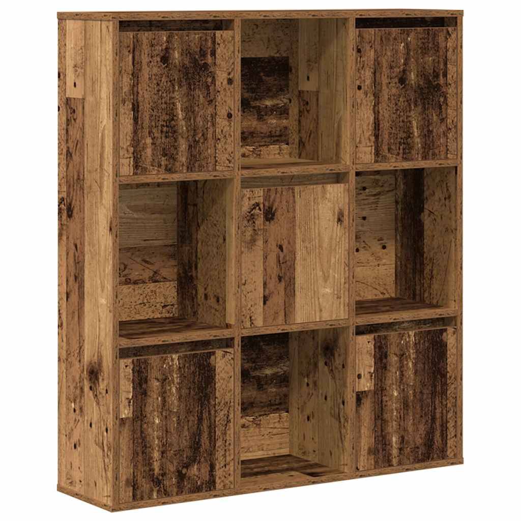 vidaXL Bücherregal Altholz-Optik 89x24x101,5 cm Holzwerkstoff