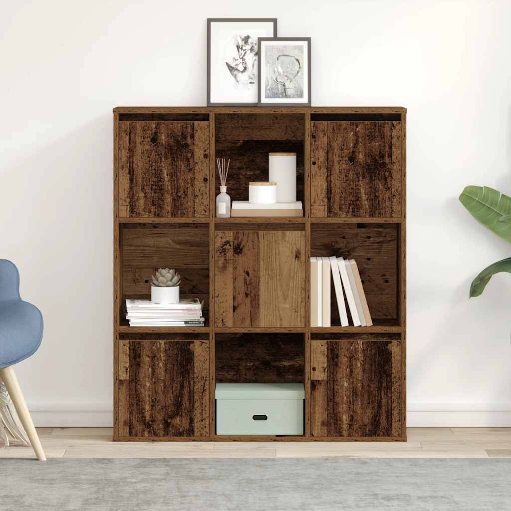 vidaXL Bücherregal Altholz-Optik 89x24x101,5 cm Holzwerkstoff