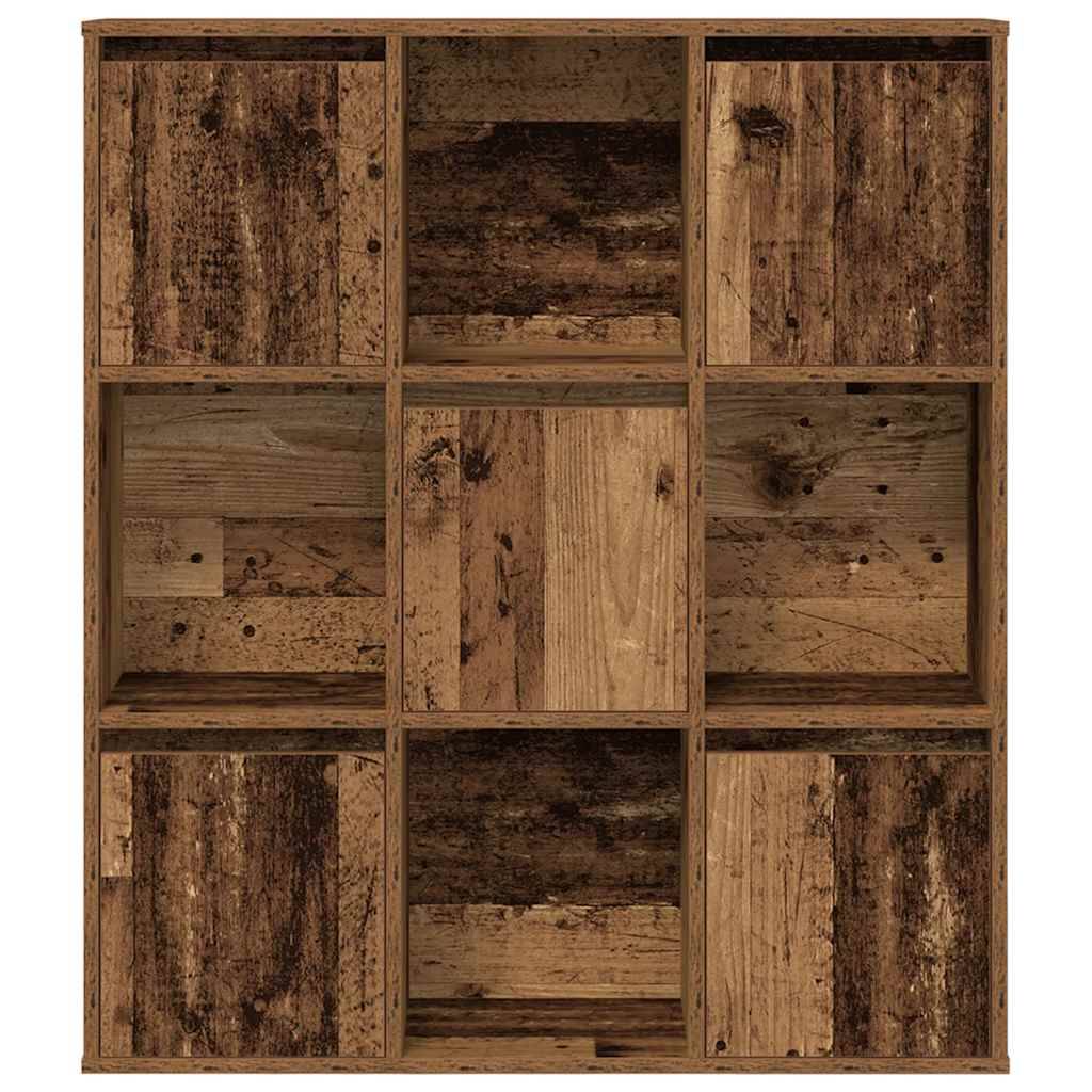 vidaXL Bücherregal Altholz-Optik 89x24x101,5 cm Holzwerkstoff