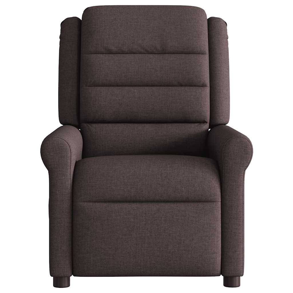 vidaXL Relaxsessel Dunkelbraun Stoff