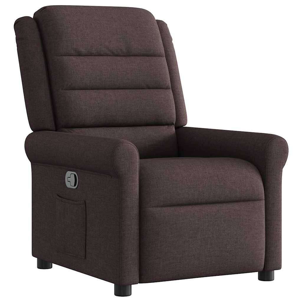 vidaXL Relaxsessel Dunkelbraun Stoff