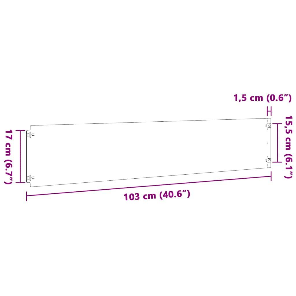 vidaXL Rasenkanten 30 Stk. Olivgrün 20x103 cm Kaltgewalzter Stahl