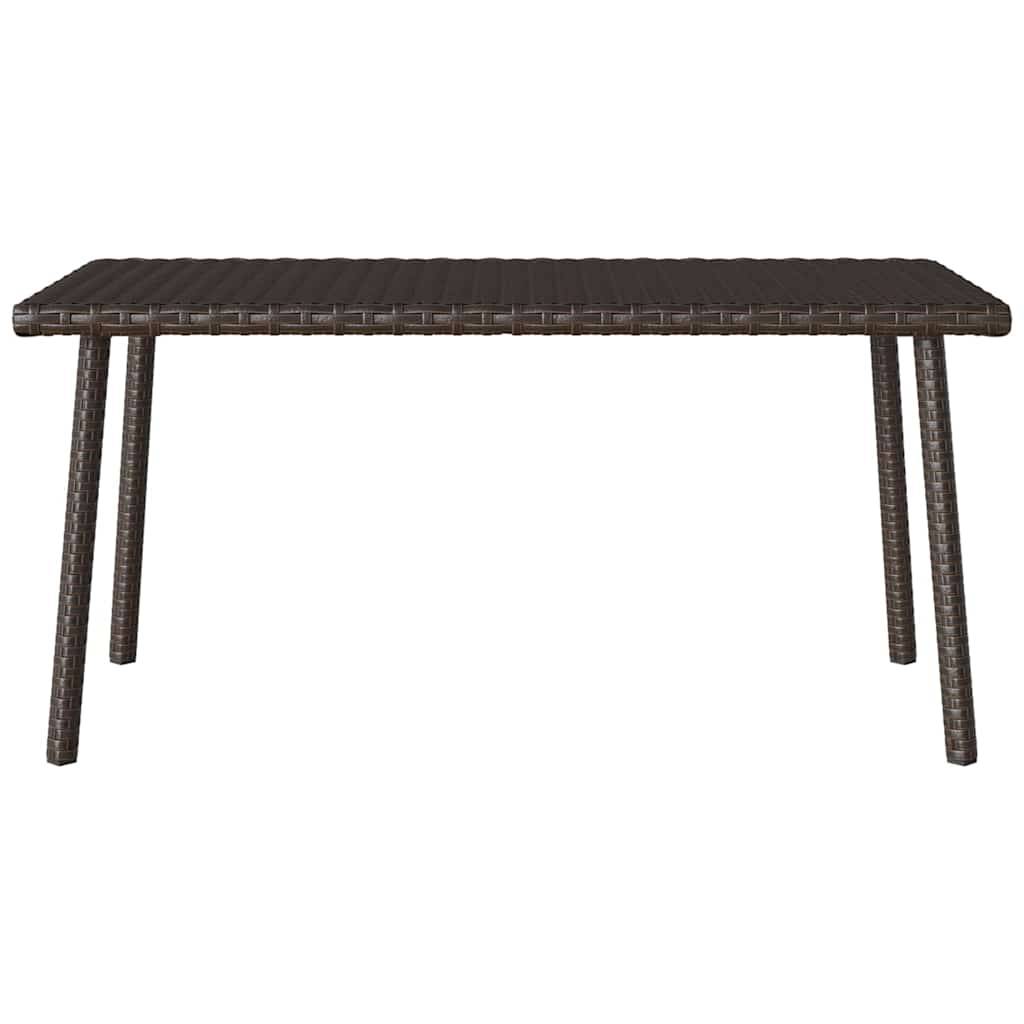 vidaXL Garten-Couchtisch Rechteckig Braun 80x40x37 cm Poly Rattan