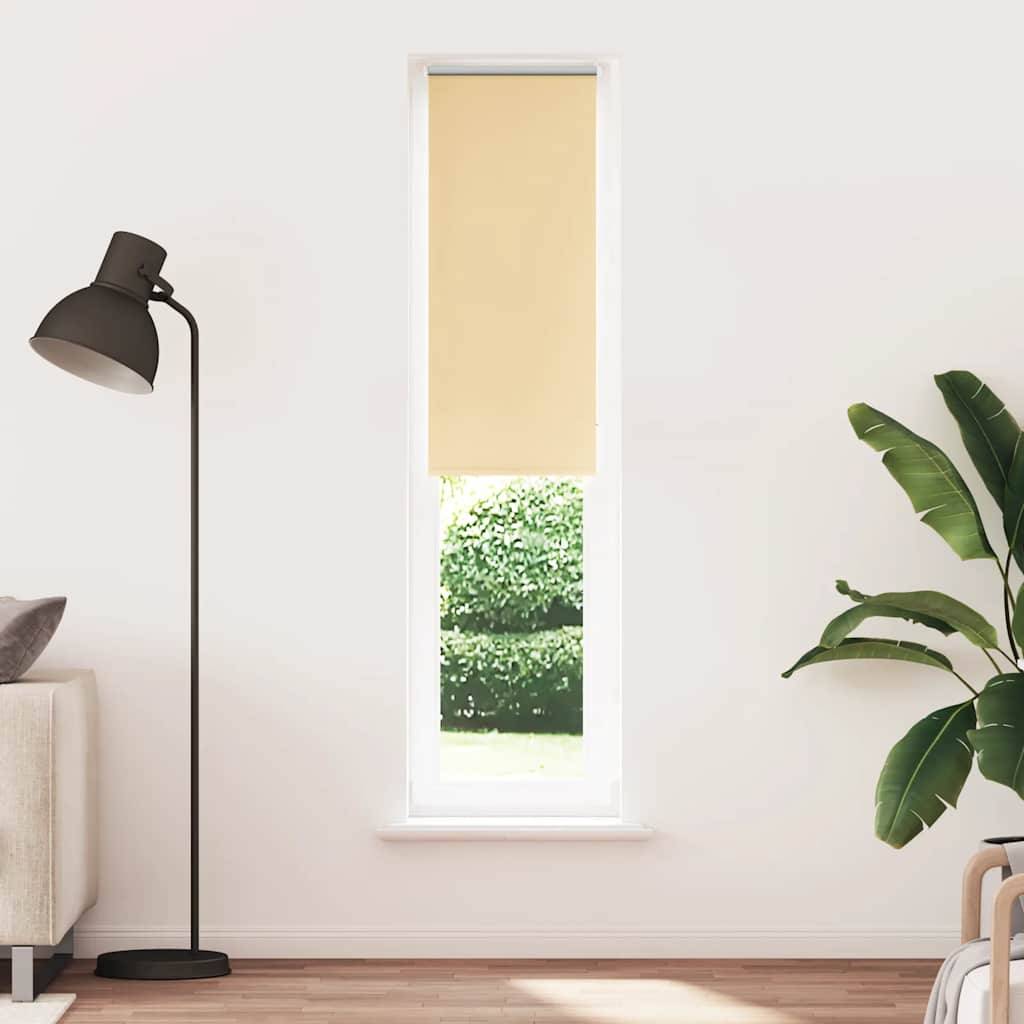 vidaXL Verdunkelungsrollo Beige 50x210cm Stoffbreite 45,7 cm Polyester