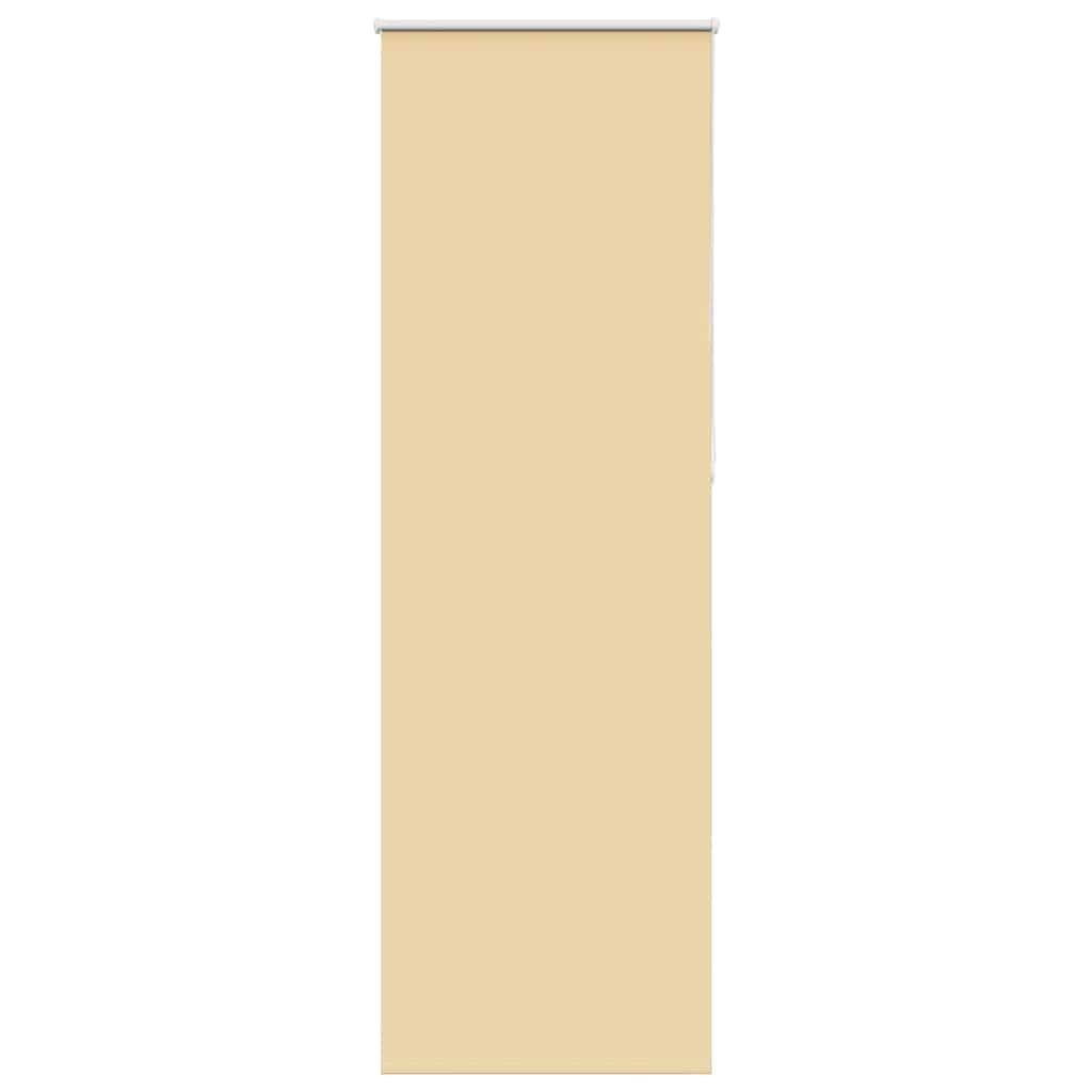 vidaXL Verdunkelungsrollo Beige 75x210cm Stoffbreite 70,7 cm Polyester