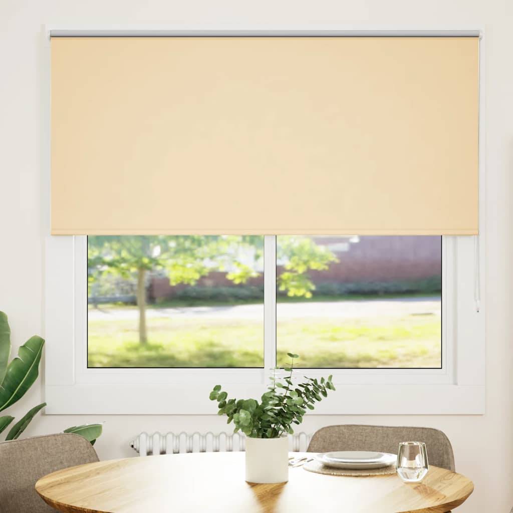 vidaXL Verdunkelungsrollo Beige 155x130 cm Stoffbreite 151,6 cm