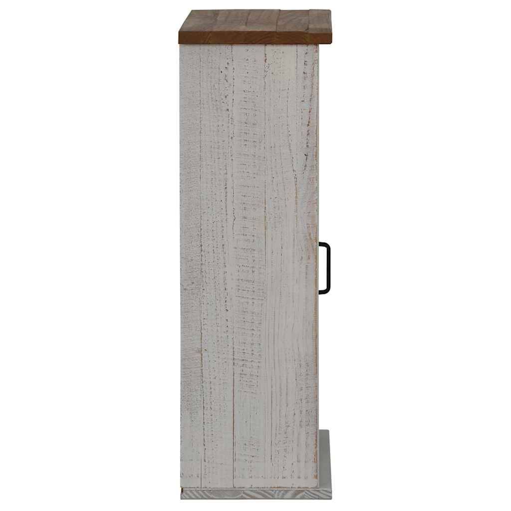 vidaXL Hängeschrank HALDEN mit Schiebetür Weiß 49x22,5x70 cm Kiefer