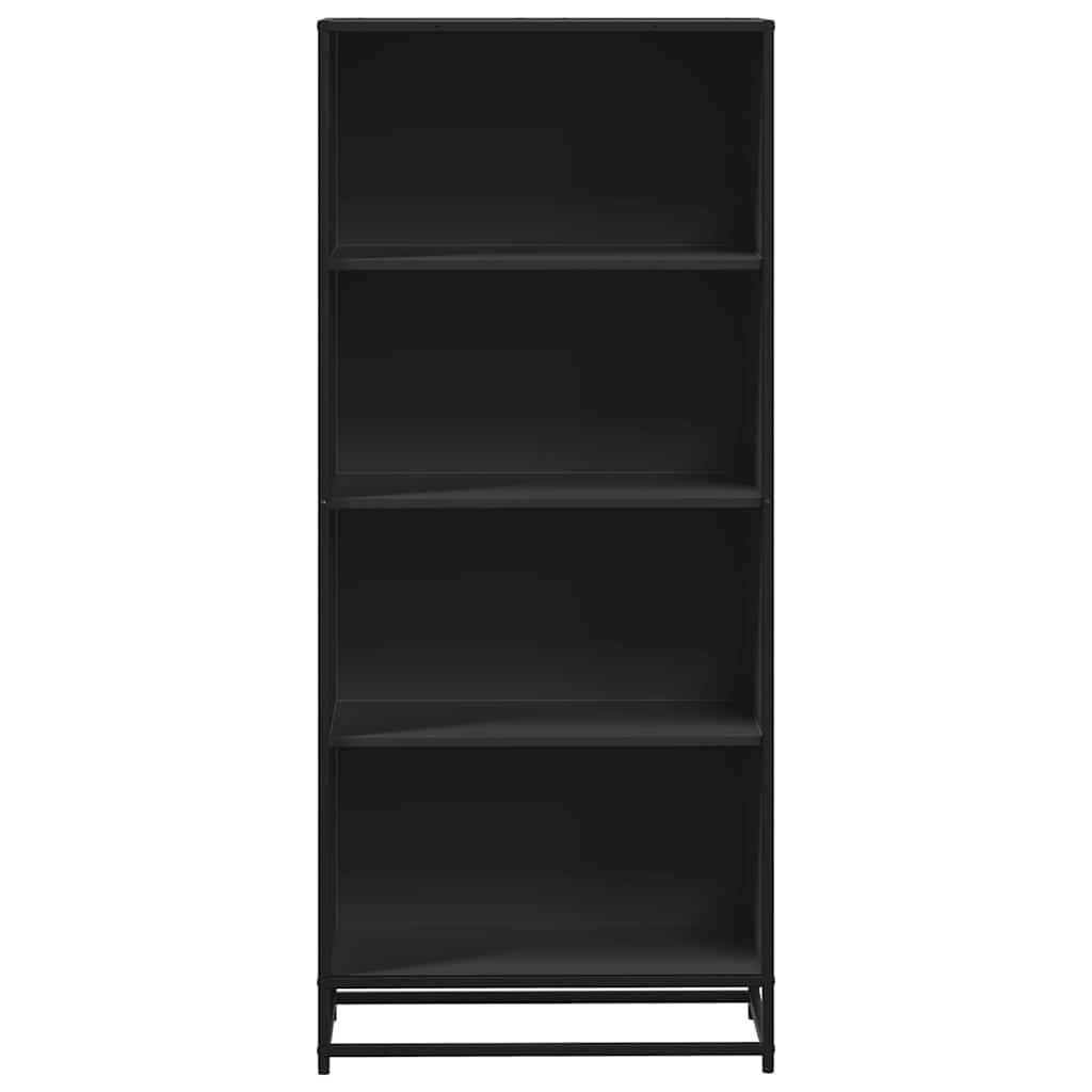 vidaXL Bücherregal Schwarz 60x35x139 cm Holzwerkstoff