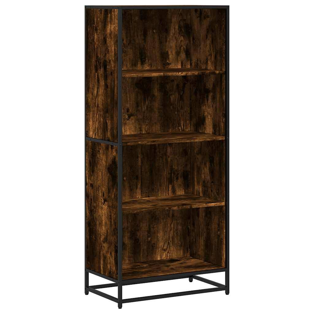 vidaXL Bücherregal Räuchereiche 60x35x139 cm Holzwerkstoff