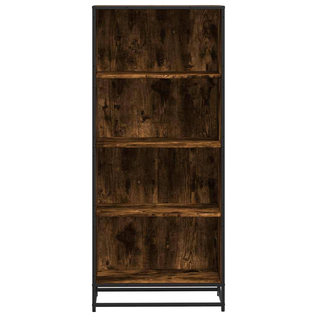 vidaXL Bücherregal Räuchereiche 60x35x139 cm Holzwerkstoff
