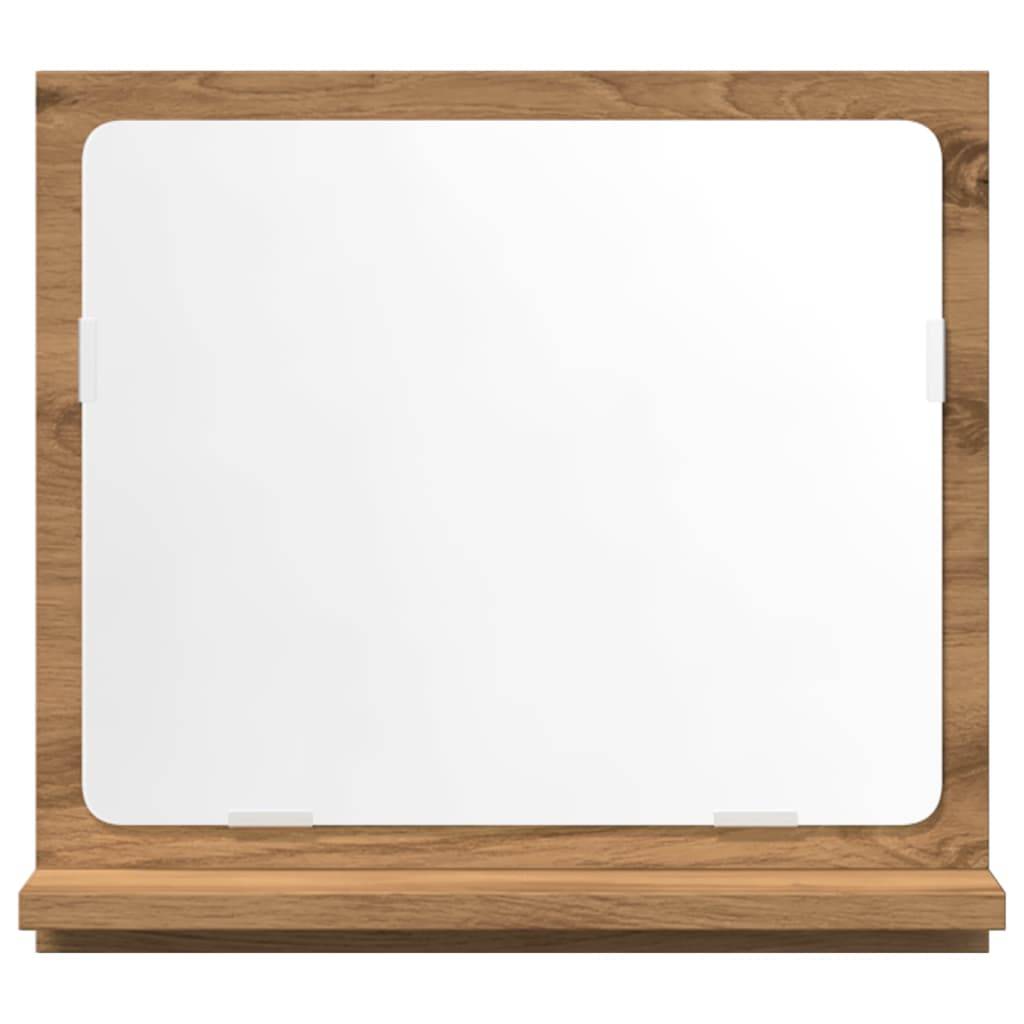 vidaXL Badspiegel mit Ablage Artisan-Eiche 40x11x37 cm Holzwerkstoff