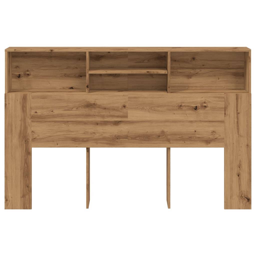 vidaXL Kopfteil mit Stauraum Artisan-Eiche 160x19x103,5 cm