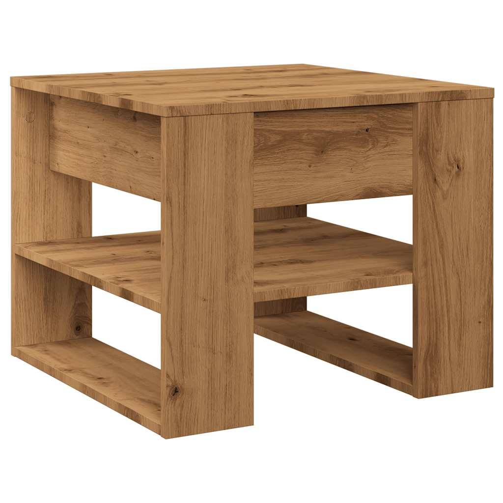 vidaXL Couchtisch Artisan-Eiche 55,5x55x45 cm Holzwerkstoff