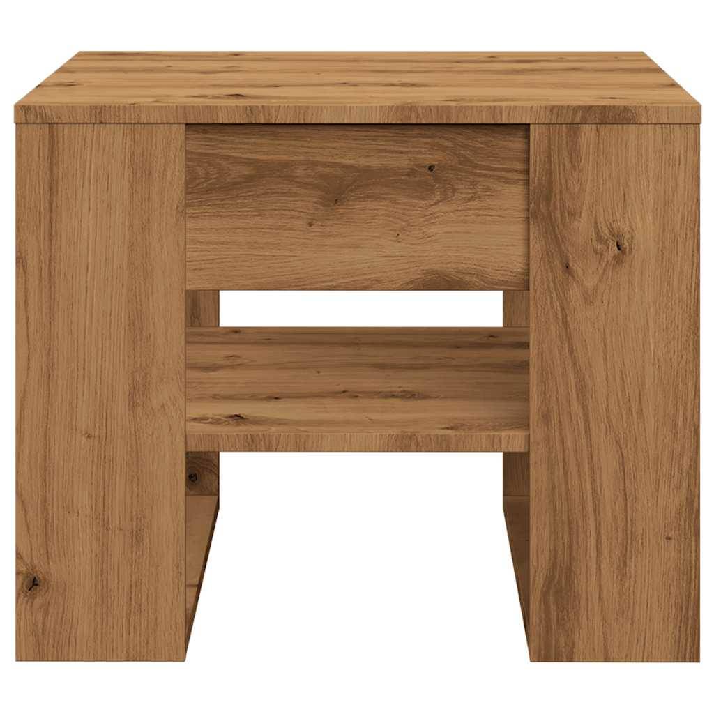vidaXL Couchtisch Artisan-Eiche 55,5x55x45 cm Holzwerkstoff
