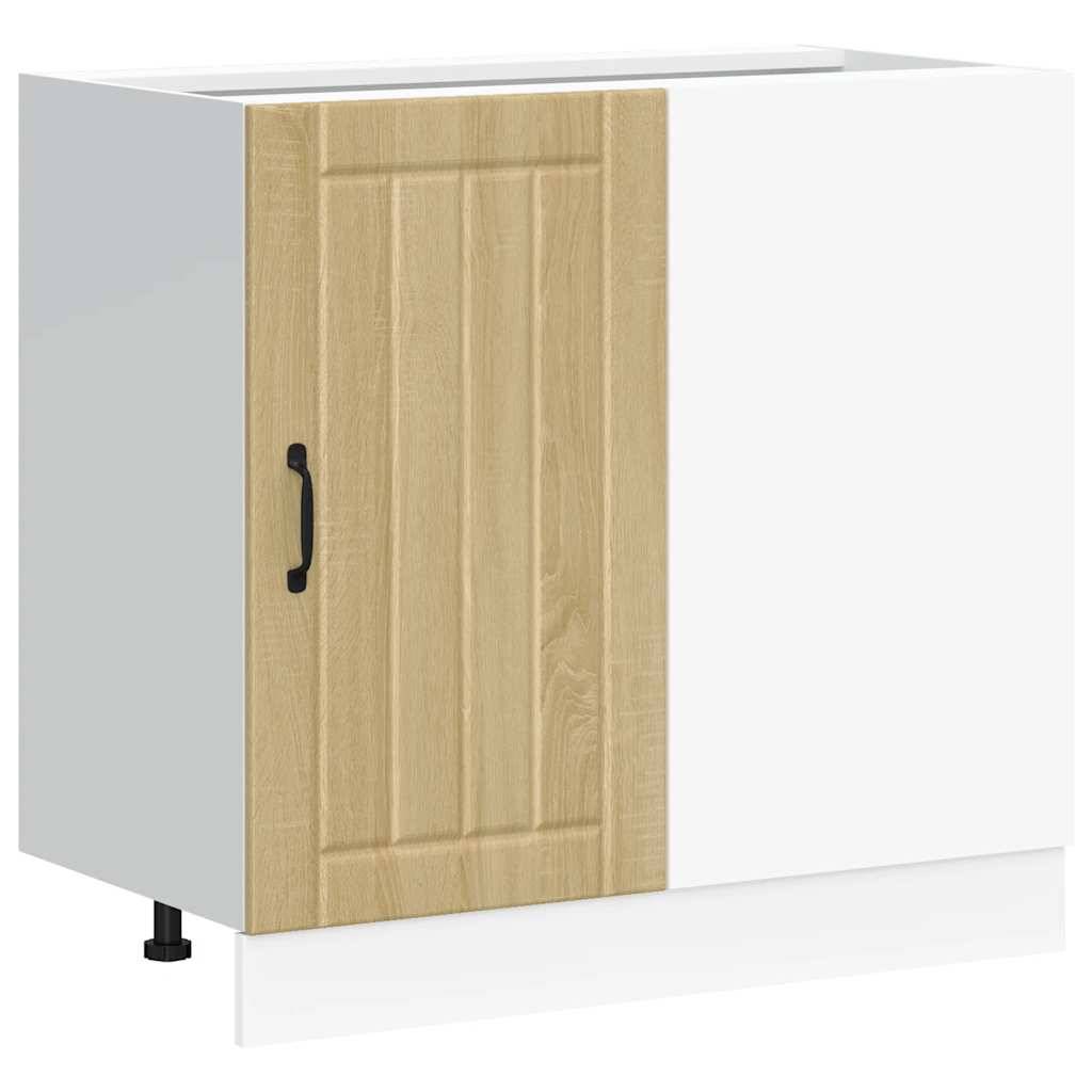 vidaXL Küchenunterschrank Lucca Sonoma-Eiche Holzwerkstoff