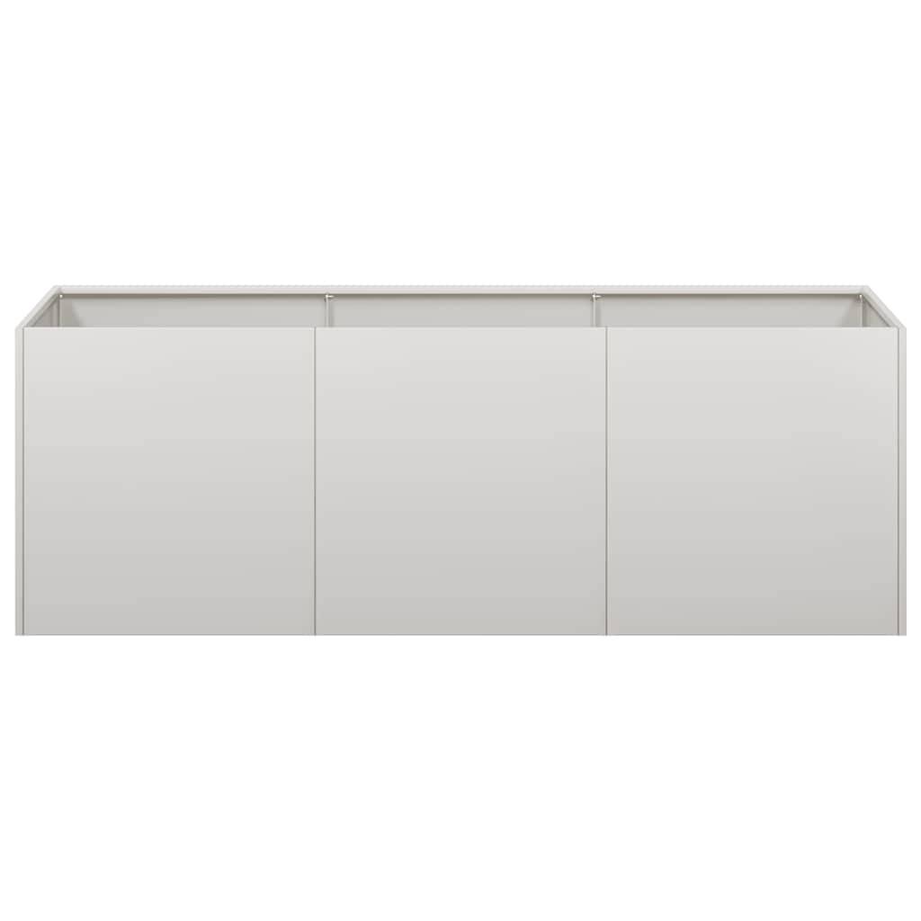 vidaXL Pflanzkübel 120x40x40 cm Edelstahl