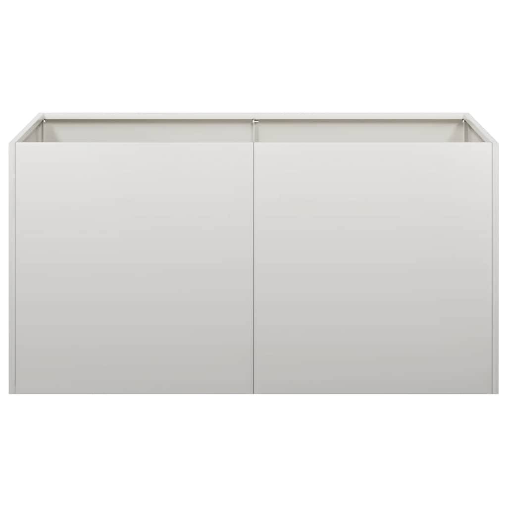 vidaXL Pflanzgefäß 80x40x40 cm Edelstahl