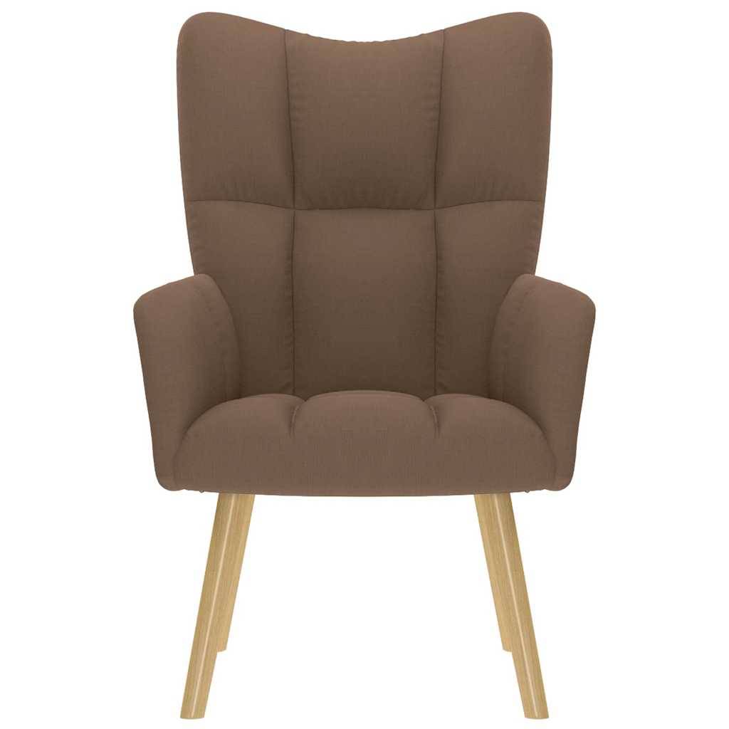 vidaXL Relaxsessel Stoff Braun