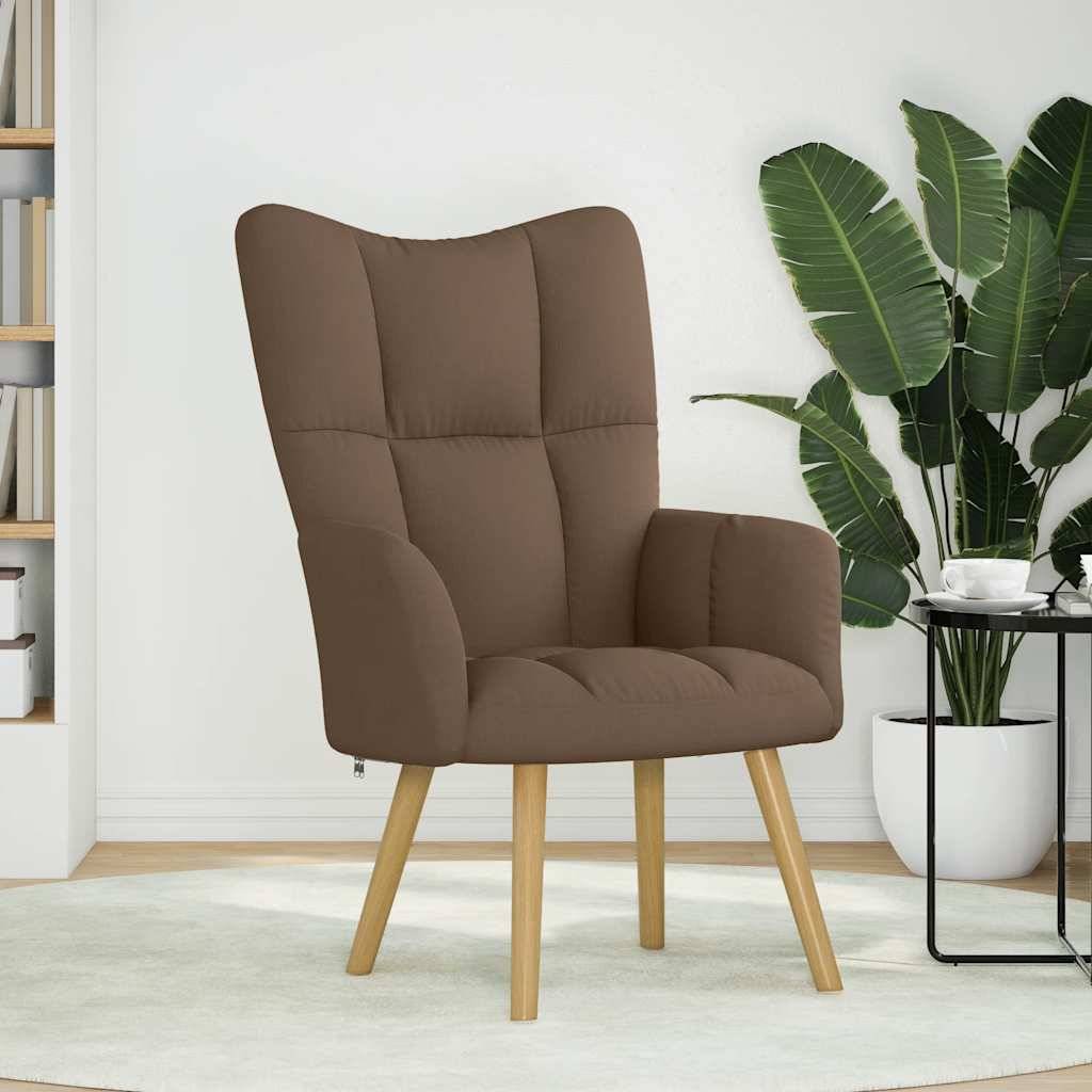 vidaXL Relaxsessel Stoff Braun