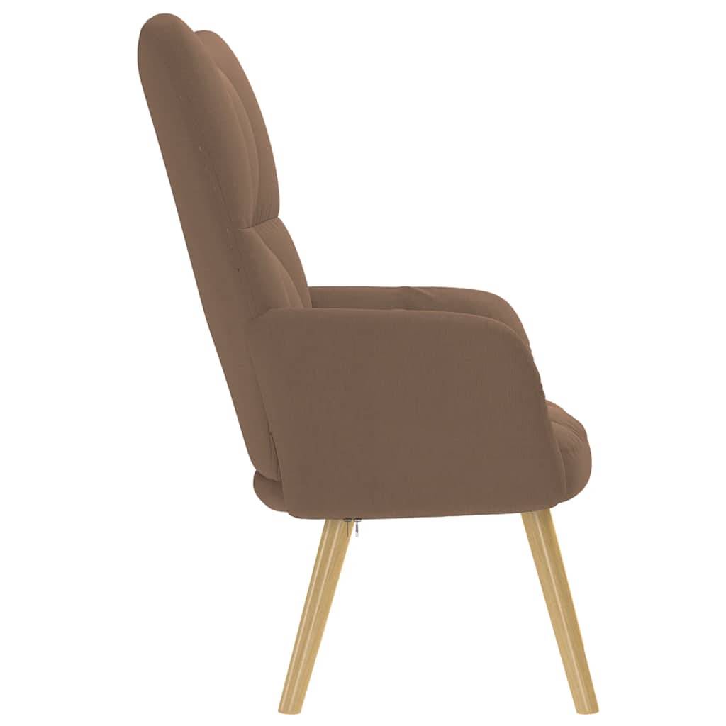 vidaXL Relaxsessel Stoff Braun