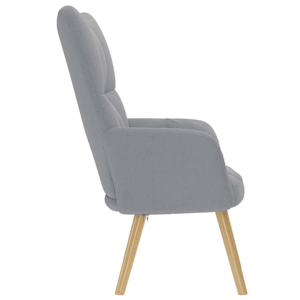 vidaXL Relaxsessel Hellgrau Stoff