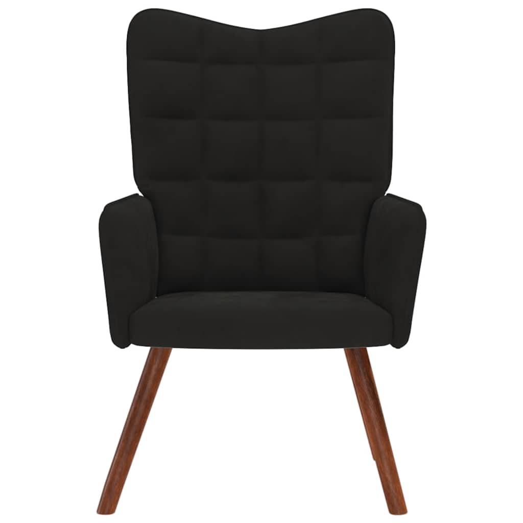 vidaXL Relaxsessel Schwarz Samt