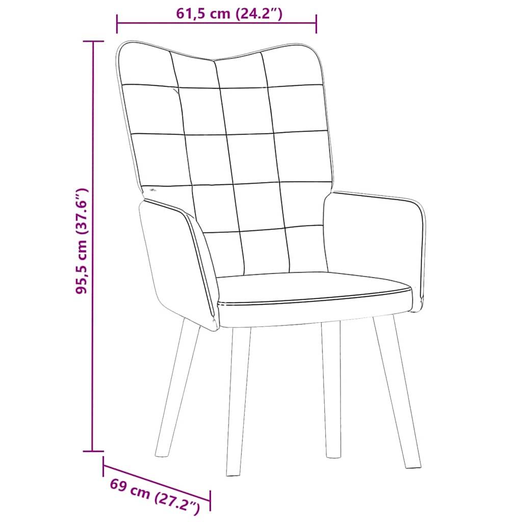 vidaXL Relaxsessel Schwarz Samt