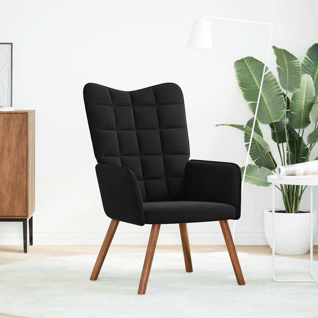 vidaXL Relaxsessel Schwarz Samt