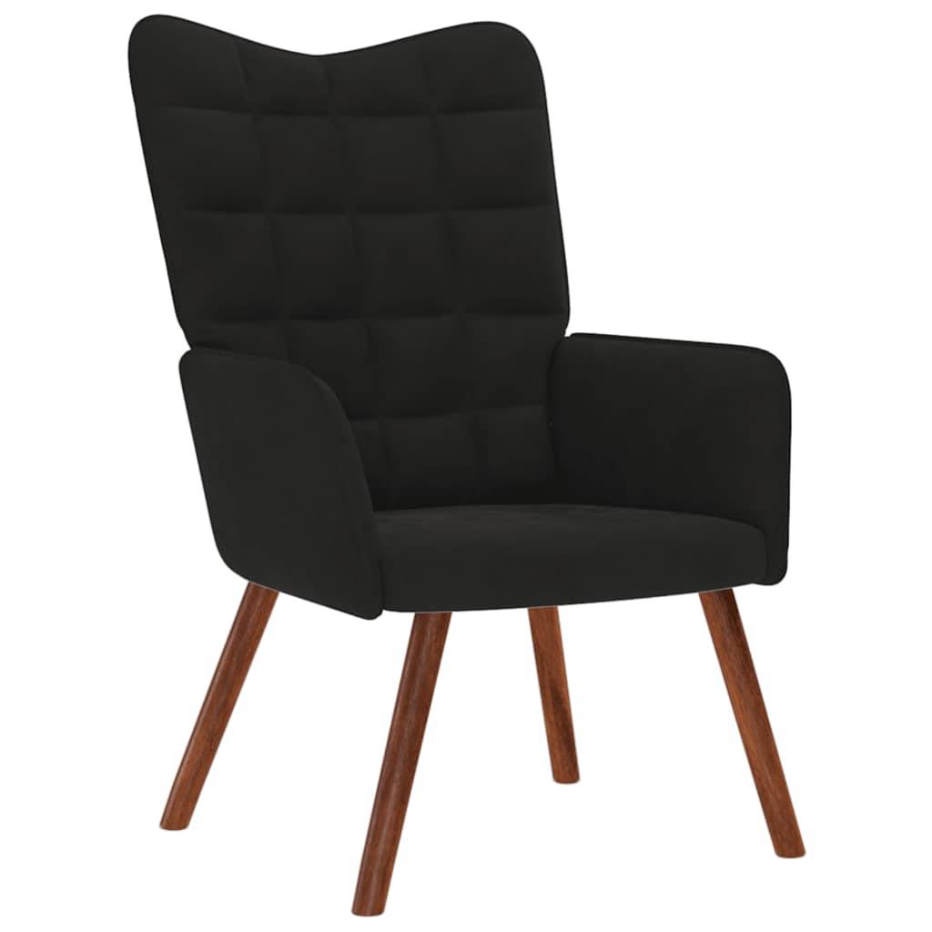 vidaXL Relaxsessel Schwarz Samt